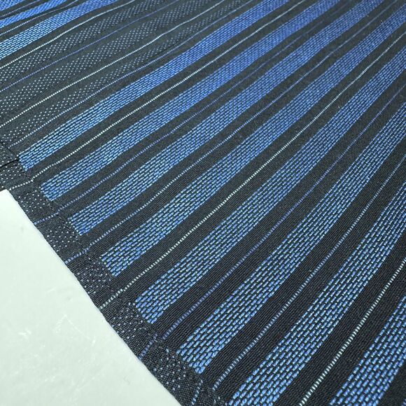 DOLCE & GABBANA Shirt Striped Blue Black Cotton Slim Fit Dress 43 / US17 / Large - Picture 8 of 13